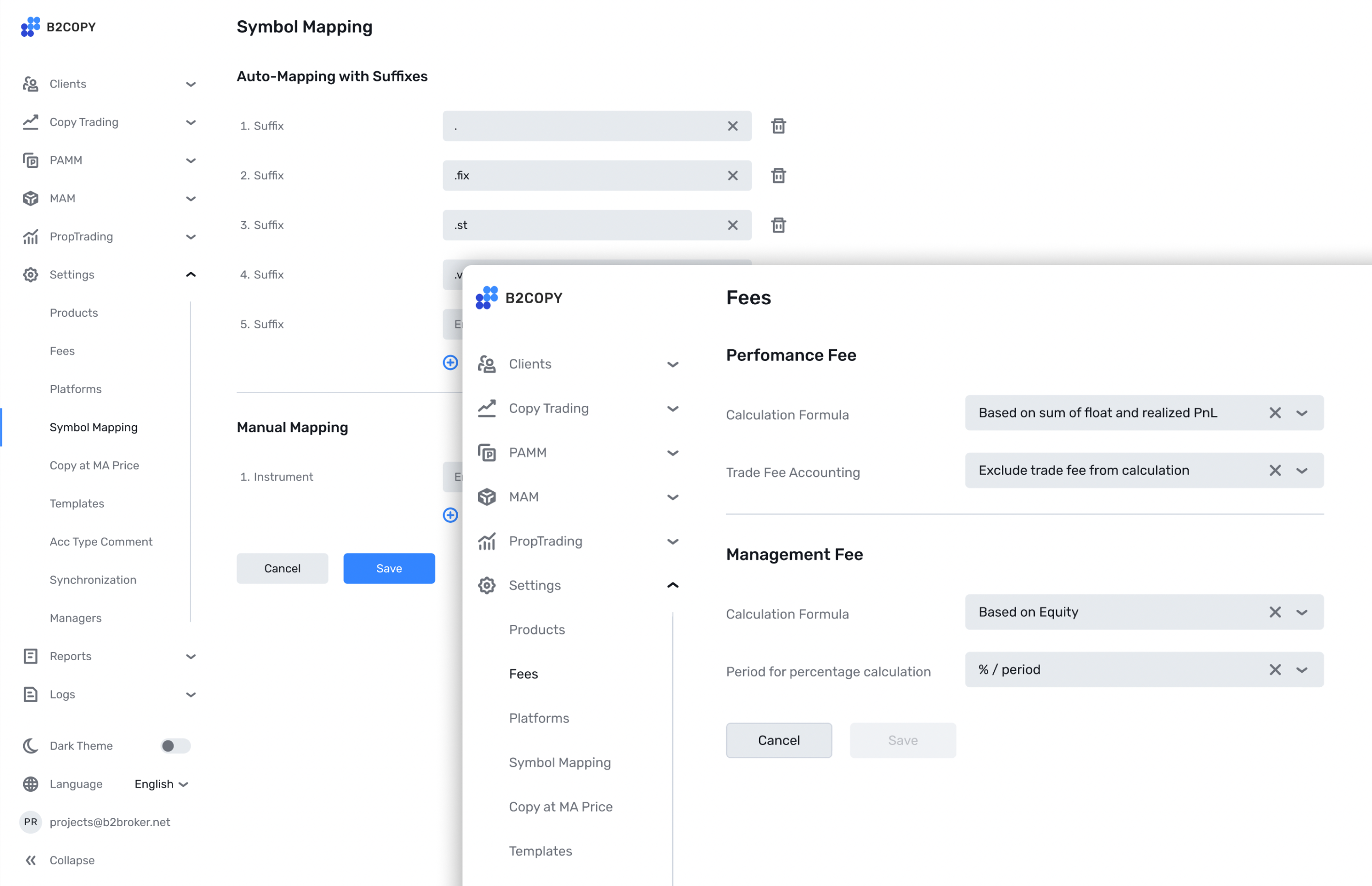 Configuración de Plataforma